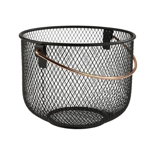 Aps Metal Basket Ø21xH16.5cm,Black