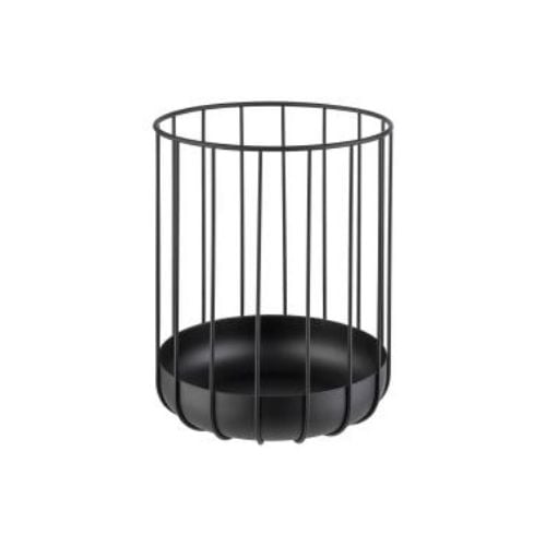 APS Metal Round Bread & Fruit Basket Ø22.5xH28cm, Black, Urban