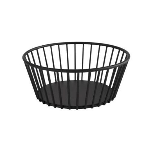 APS Metal Round Basket Ø17xH7cm, Black, Urban