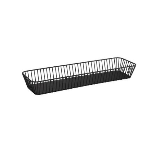 APS Metal GN 2/4 Basket L53xW16.2X7.5cm, Black, Urban