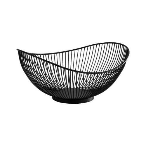 Aps Metal Basket L29.5xW25.5xH13.5cm,Black, Svart