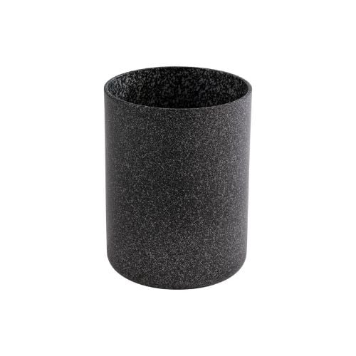 APS Frostfire Aluminium Round Dressing Pot / Wine/Bottle Cooler For Hot & Cold Service Ø11.5xH15cm, 1.4L, -30° To 200°C, -30° To 200°C, Black