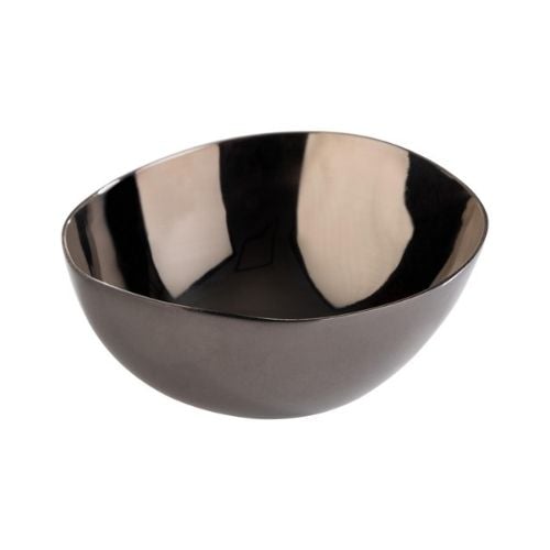 Aps Stainless Steel Bowl L6.5xW6xH2.5cm,4Pcs/Set, Gunmetal, Pebble