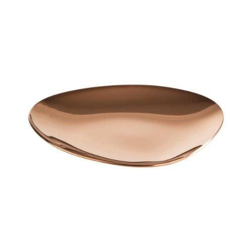 Aps Stainless Steel Bowl L9xW9xH1cm,4Pcs/Set, Copper, Pebble