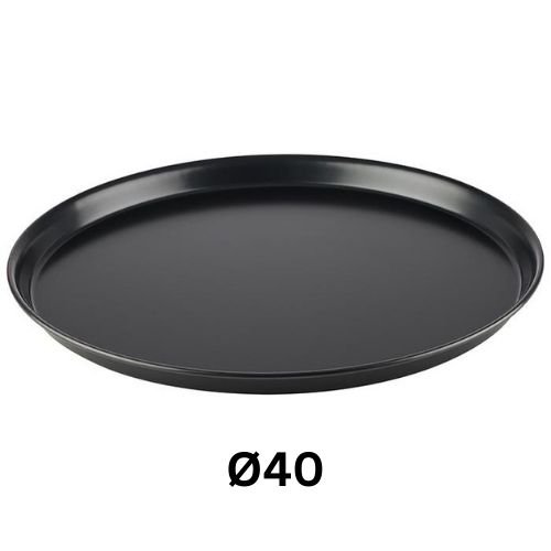 Aps Steel Pizza Pan Without Coating Ø40xH2.5cm