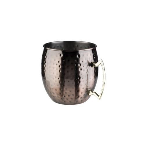 APS Stainless Steel Bottle Cooler Ø20xH21cm, Hammered Antique Copper, Moscow Mule
