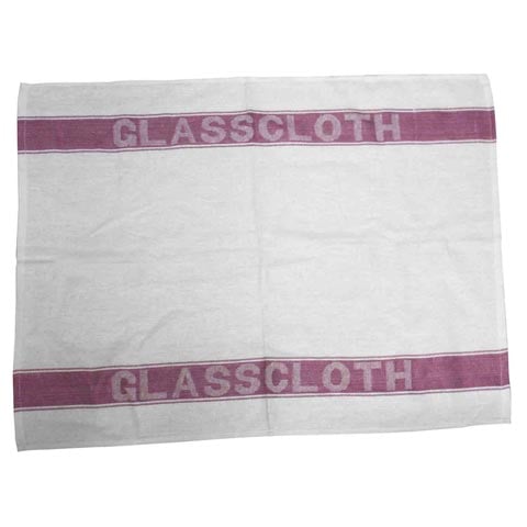 (19-00663-04) (22-01067-04) COTTON GLASS CLOTH/TOWEL 90gr, L70xW50cm, RED