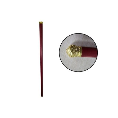 Pet Chopstick With Goldfish Cap L44cm, Dark Red