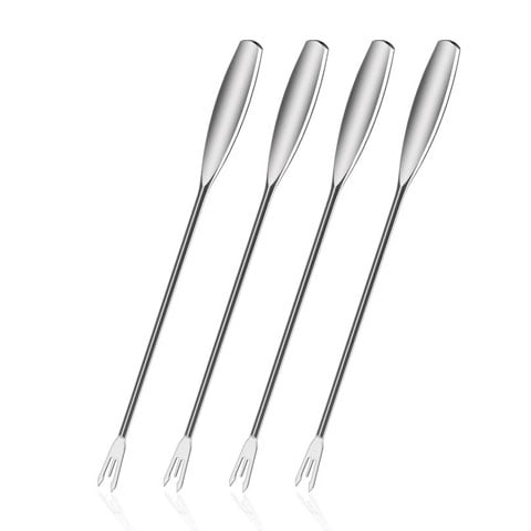 STAINLESS STEEL FONDUE FORKS  set of 4pcs