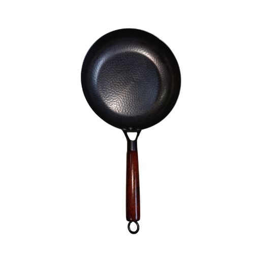 Steelcraft Black Steel Induction Usable Frypan With Handle Ø28cm, Honeycomb Design