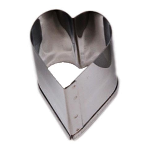 Stainless Steel Heart Pastry Cutter, Ø3.4xH5cm