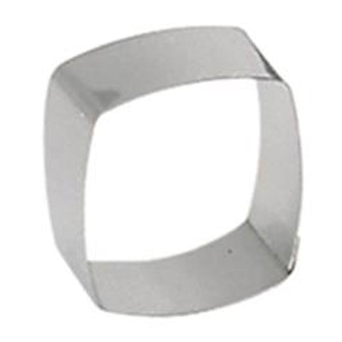 Stainless Steel Convex Square. Mini Dessert Ring, L7xh4.5cm