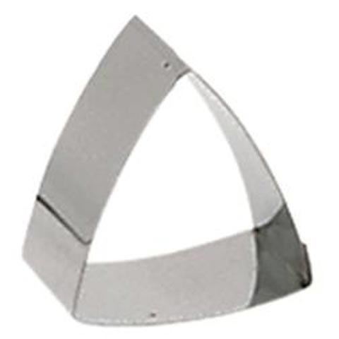 Stainless Steel Convex Triangle Mini Dessert Ring, L7xh4.5cm