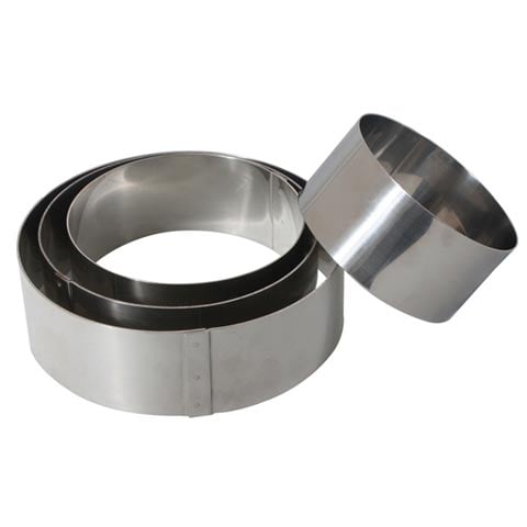 Stainless Steel Round Dessert Ring, Ø12xH5cm