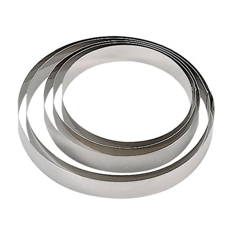 Stainless Steel Round Dessert Ring, Ø24xH4cm