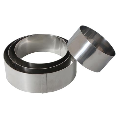 Stainless Steel Round Dessert Ring, Ø24xH5cm