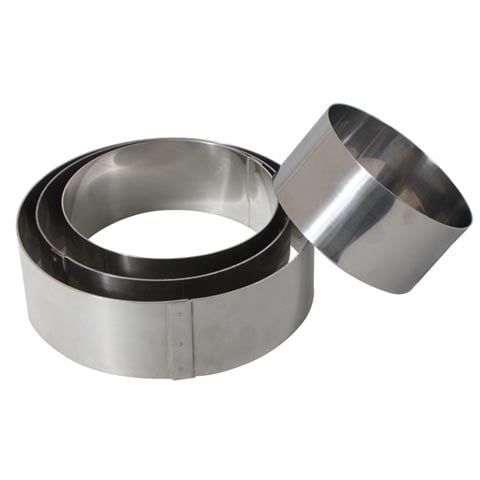 Stainless Steel Round Dessert Ring, Ø26xH5cm