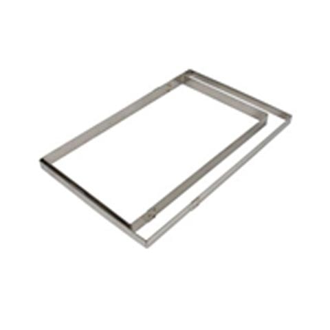 Stainless Steel Rectangle Dessert Ring, L26xW16xH4cm