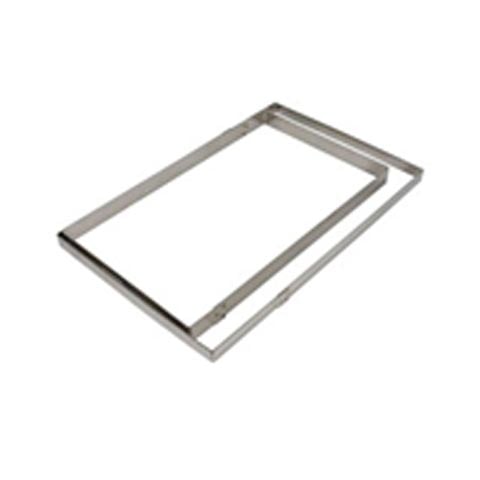 Stainless Steel Rectangle Dessert Ring, L30xW22xH4cm