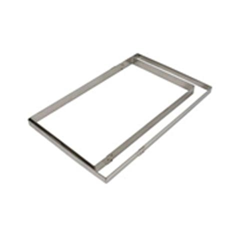 Stainless Steel Rectangle Dessert Ring, L38xW26xH4cm