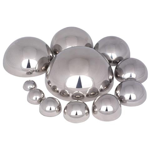 Stainless Steel Half Sphere, Ø6cm