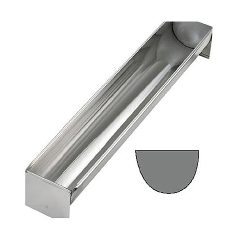 Stainless Steel Round Long Mold, L50x6x4.5cm