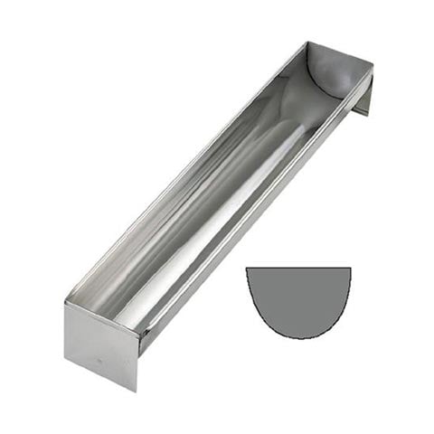 Stainless Steel Round Long Mold, L50x7x5cm