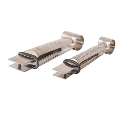 Stainless Steel Plain Crimper Set 1/2" & 3/4", Straight Line