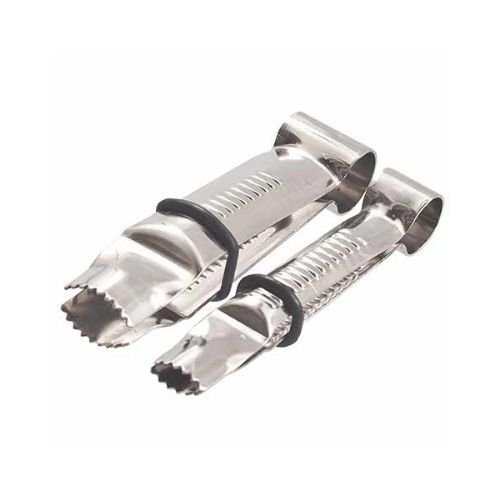 Stainless Steel Serrated Crimper Set 1/2" & 3/4", Close Curve