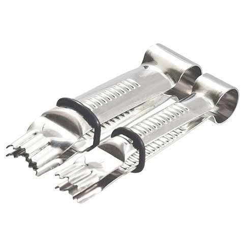 Stainless Steel Serrated Crimper Set 1/2" & 3/4", Close Cloud