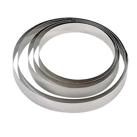 Stainless Steel Round Pastry Ring Ø12xH3cm