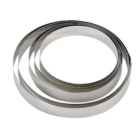 Stainless Steel Round Pastry Ring Ø20xH4.5cm