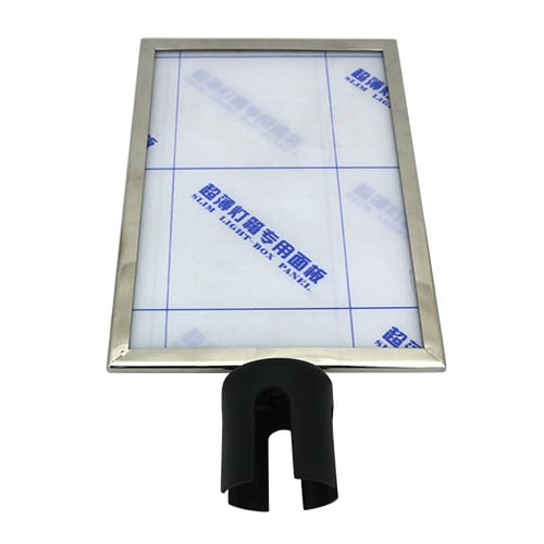 SIGNBOARD w/BLACK PLC HOLDER for Q-POST 5190RRH, L305xW217mm