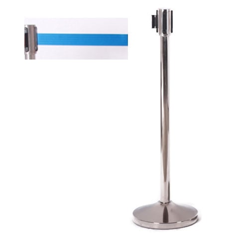 S/S Q-UP POST WITH BLUE BELT, H100cm, BELT L200cm