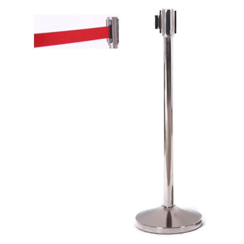 S/S Q-UP POST WITH RED BELT, H100cm, BELT L200cm