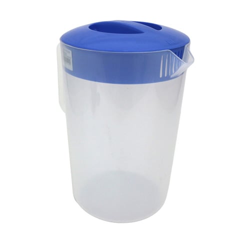 PP PITCHER WITH BLUE LID L24xW17xH28cm, 4.1L