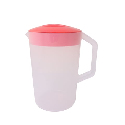 PP PITCHER WITH RED LID L24xW17xH28cm, 4.1L