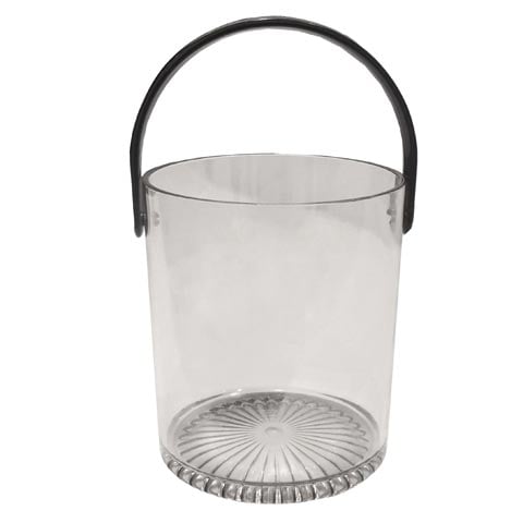 (19-00050) SAN PLASTIC ICE BUCKET Ø12.5xH14.3cm, CLEAR GREY