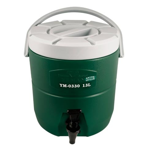 (20-00256) ROUND INSULATED CONTAINER WITH INNER LID (9903-7) GREEN Ø30xH33cm, 13L