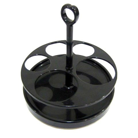 PLC ROUND REVOLVING 2-TIER HOLDER Ø18xH19cm, BLACK