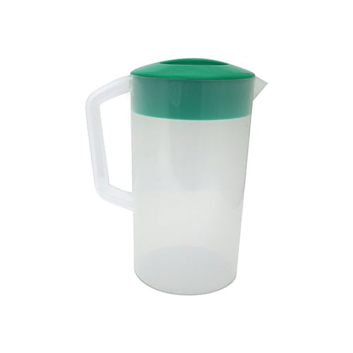 PP PITCHER WITH GREEN LID 2.5L