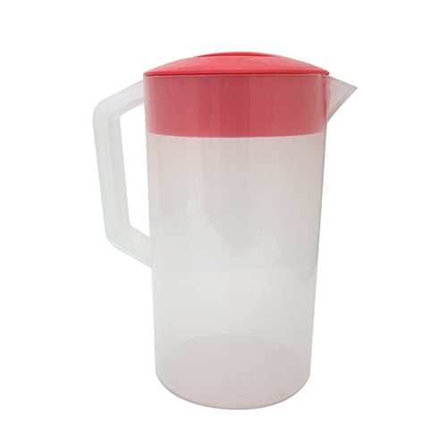 PP PITCHER WITH RED LID 2.5L