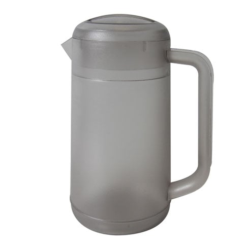 PC JUG/PITCHER WITH LID L18xW13xH25cm, 2.2L, GREY