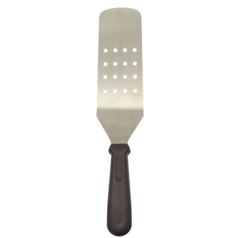 PERFORATED HAMBURGER TURNER with BLACK HANDLE