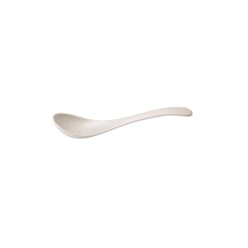Shun Ta Melamine Spoon L19.7xW4.4xH3cm, White