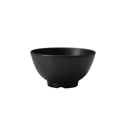 Iwamatsu Melamine Round Bowl Ø16.5xH8.7cm, Black
