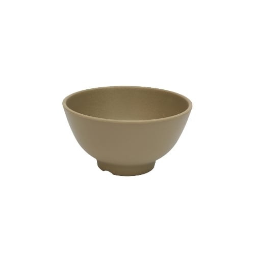 Iwamatsu Melamine Round Bowl Ø16.5xH8.7cm, Dark Beige