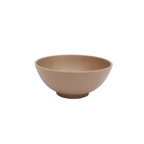 Iwamatsu Melamine Round Bowl Ø20.3xH8.7cm, Brown