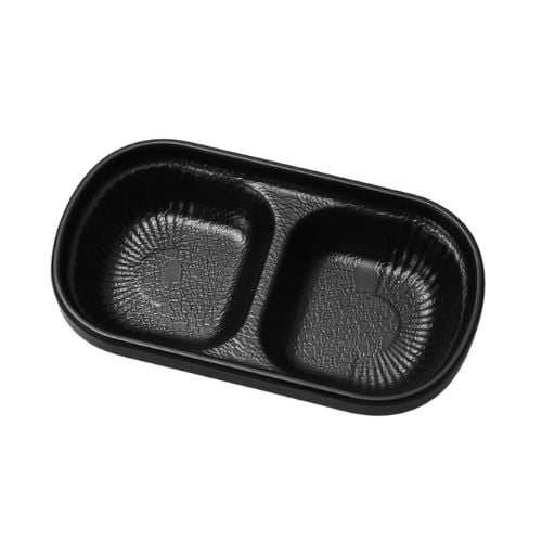Shun Ta Melamine Rectangle Sauce Dish L14.5xW8.3xH3cm, Black