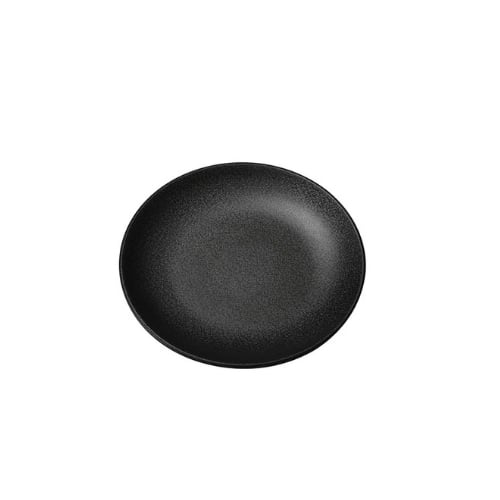 Iwamatsu Melamine Round Plate Ø18xH2.1cm, Black